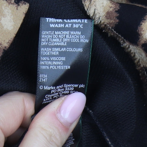Marks and Spencer Women’s Animal Print Blouse, Size 10