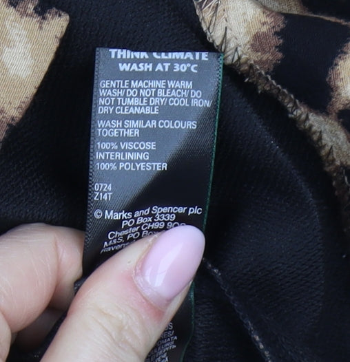 Marks and Spencer Women’s Animal Print Blouse, Size 10