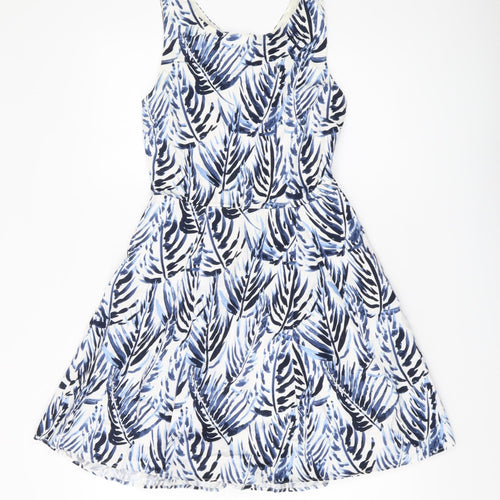 Jack Wills Women's Fit & Flare Multicolour Dress Size 8