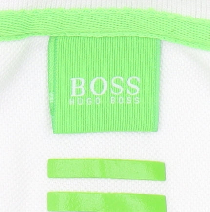 Hugo Boss Men's White Polo Shirt XL Cotton