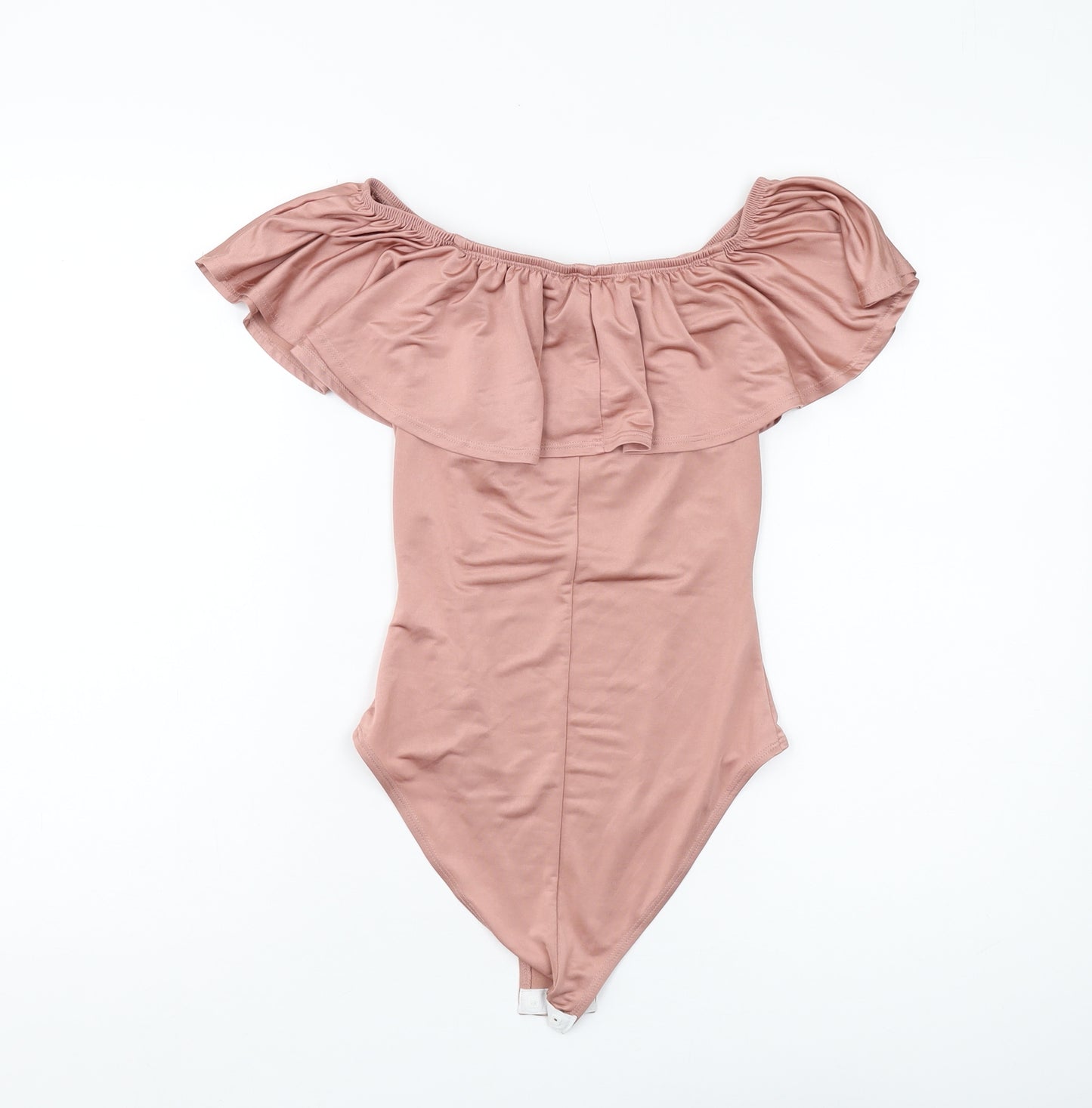 Miss Selfridge Women's Pink Off-Shoulder Bodysuit UK 8