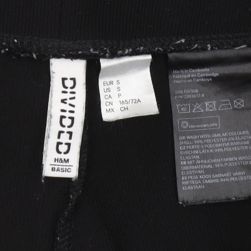 H&M Women's Black Skinny Jegging Trousers - Size S