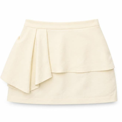 Forever 21 Women's Ivory Wrap Short Skirt, Size S