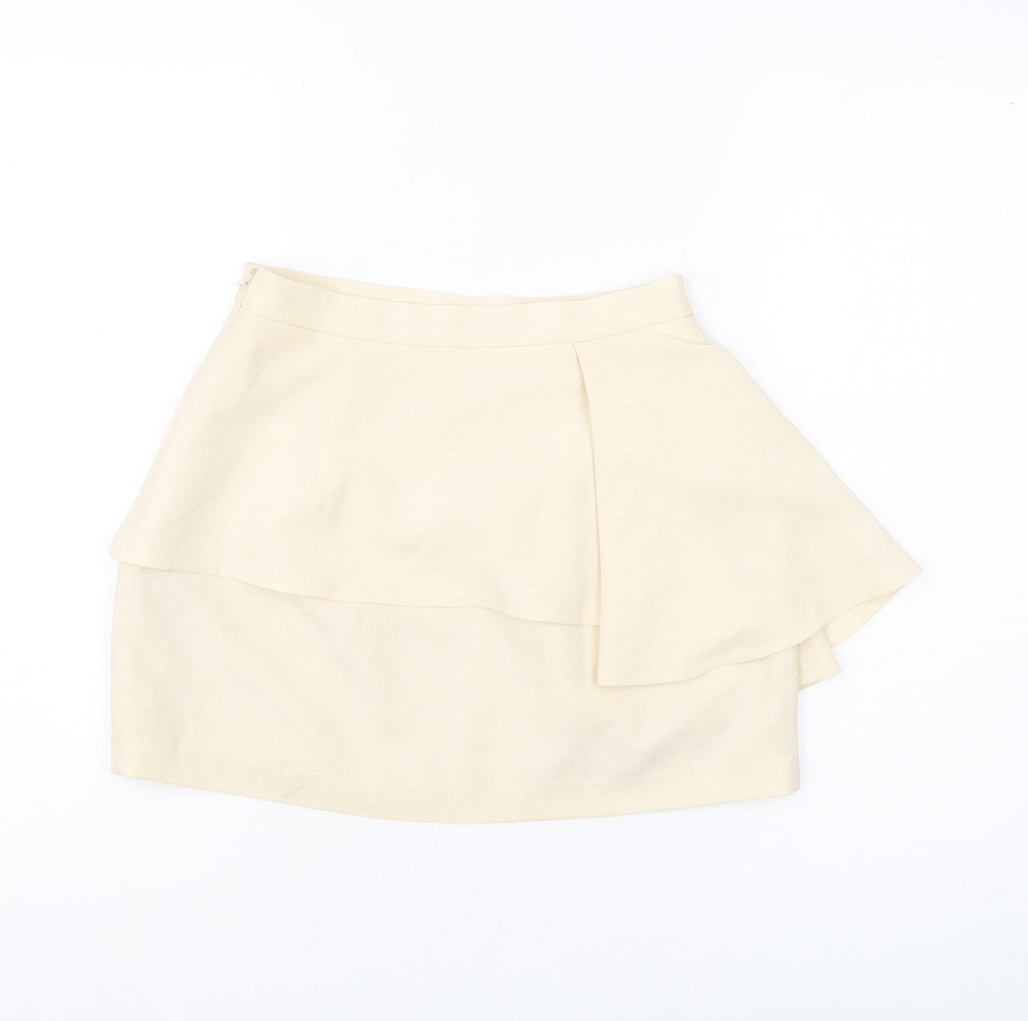 Forever 21 Women's Ivory Wrap Short Skirt, Size S
