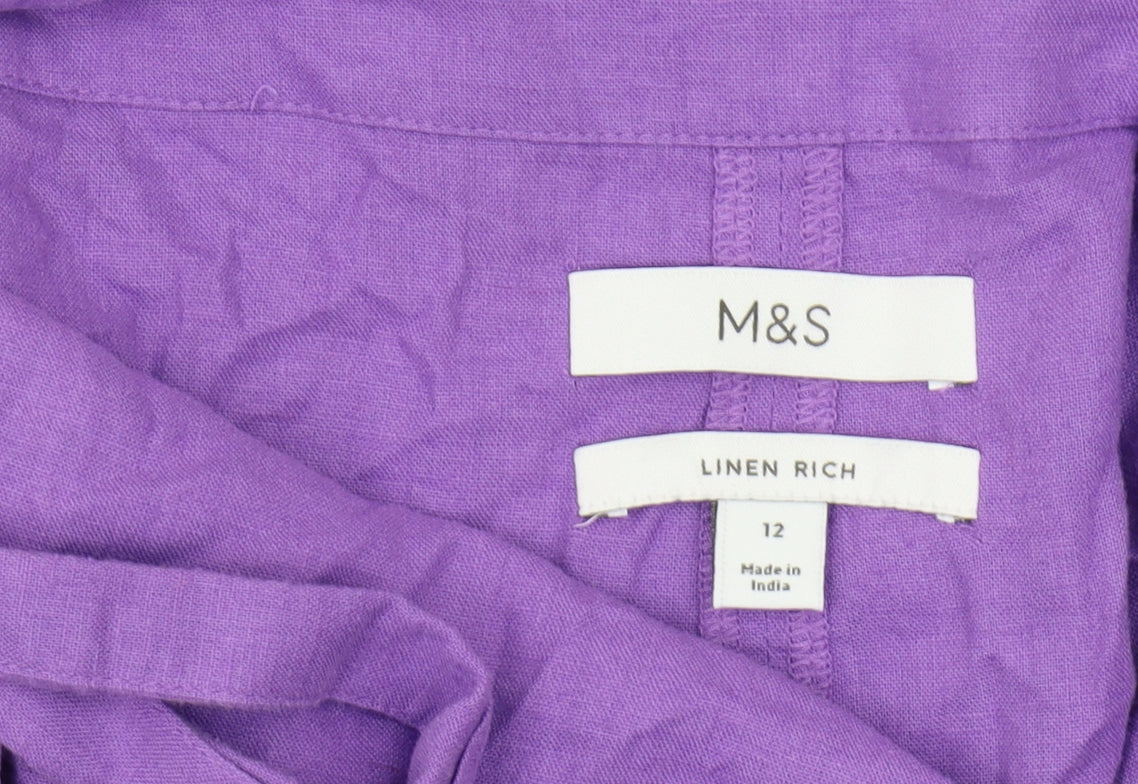 Marks and Spencer Women's Purple Camisole Tank Top Size 12