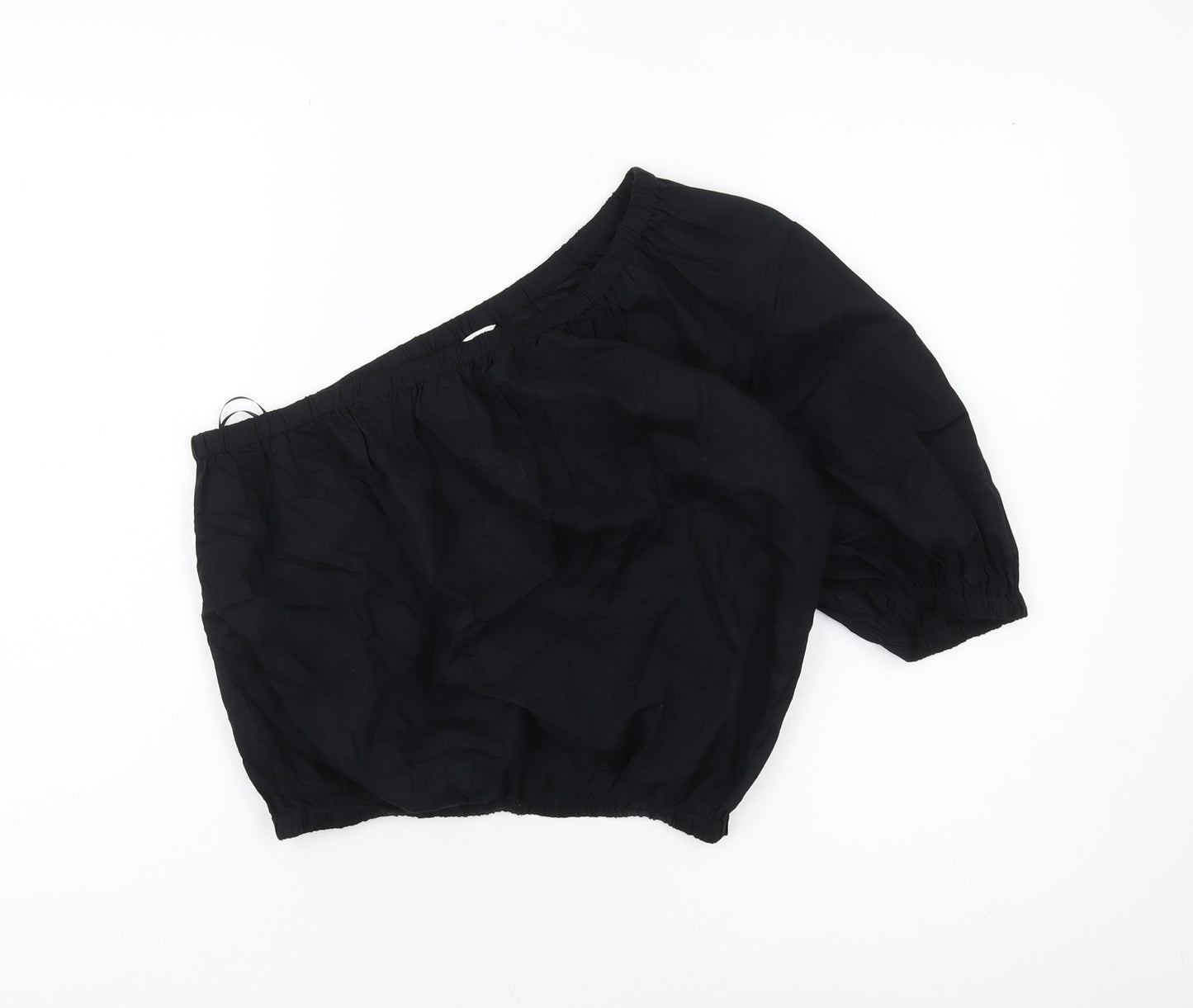 Marks and Spencer Women's Black One-Shoulder Blouse Size 10