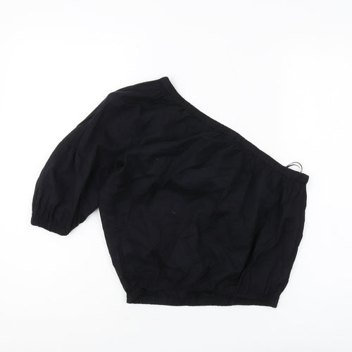 Marks and Spencer Women's Black One-Shoulder Blouse Size 10