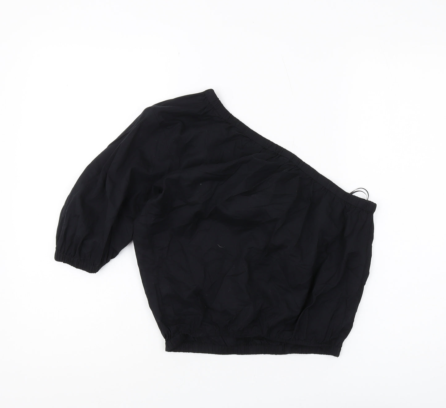 Marks and Spencer Women's Black One-Shoulder Blouse Size 10