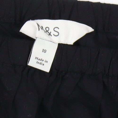 Marks and Spencer Women's Black One-Shoulder Blouse Size 10