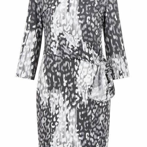 Marks and Spencer Women Grey Geometric Pencil Dress Size 8