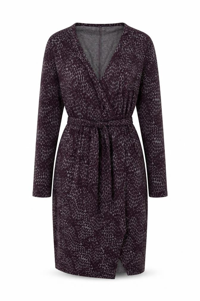 Front view of Gap Women's Multicoloured S Wrap Dress Knee Length