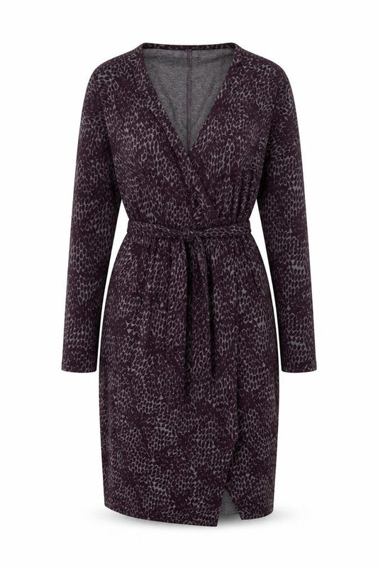 Front view of Gap Women's Multicoloured S Wrap Dress Knee Length