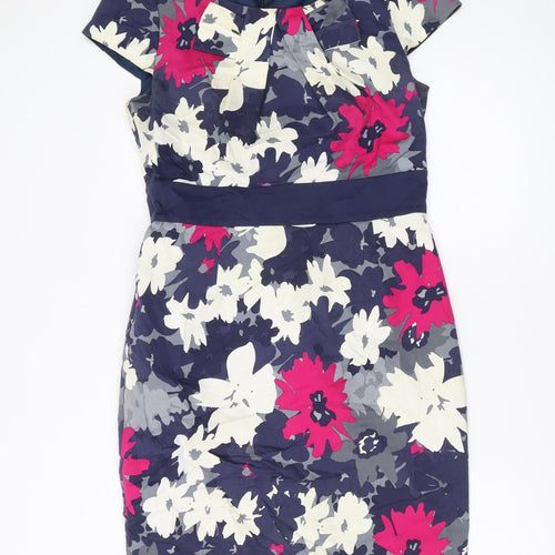 Marks and Spencer Women's Multicoloured Floral Sheath Dress