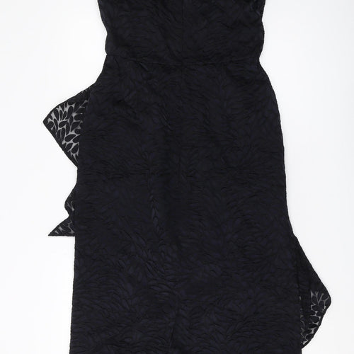 Principles Black Midi Strapless Dress, Size 14, Women's
