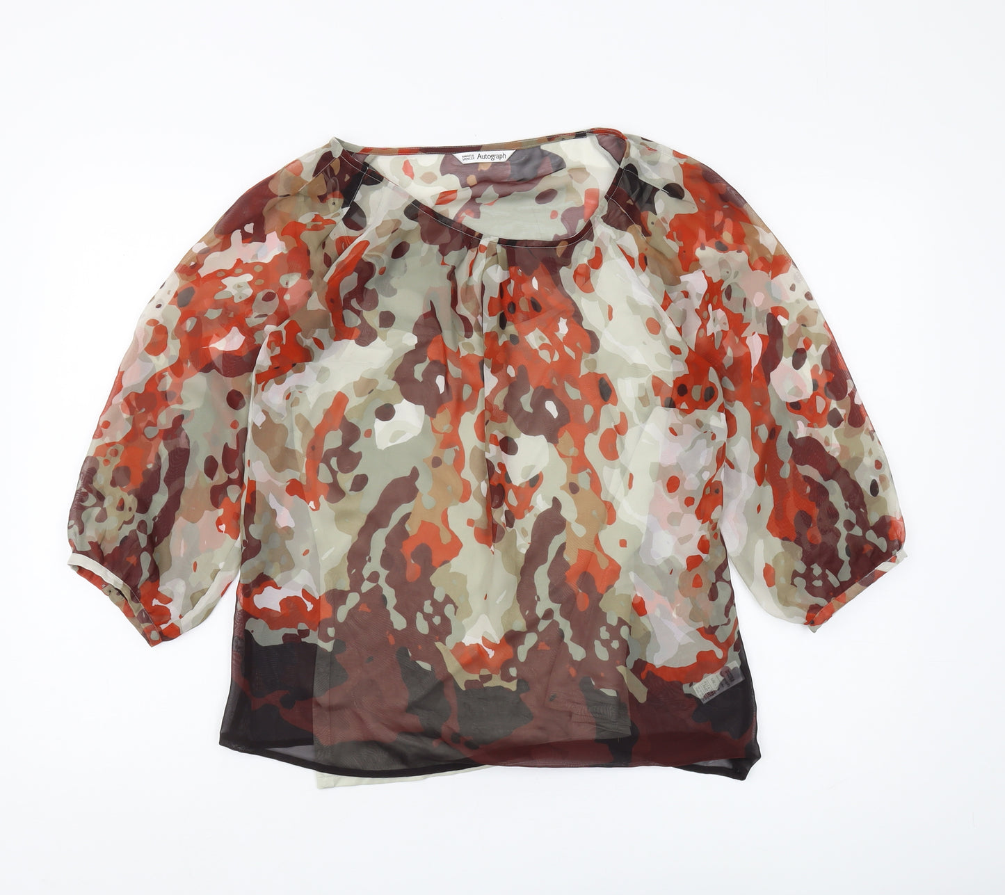 Marks and Spencer Women's Multicoloured Blouse Size 10