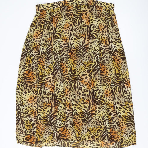 Hamells Women's Multicoloured Pleated Midi Skirt