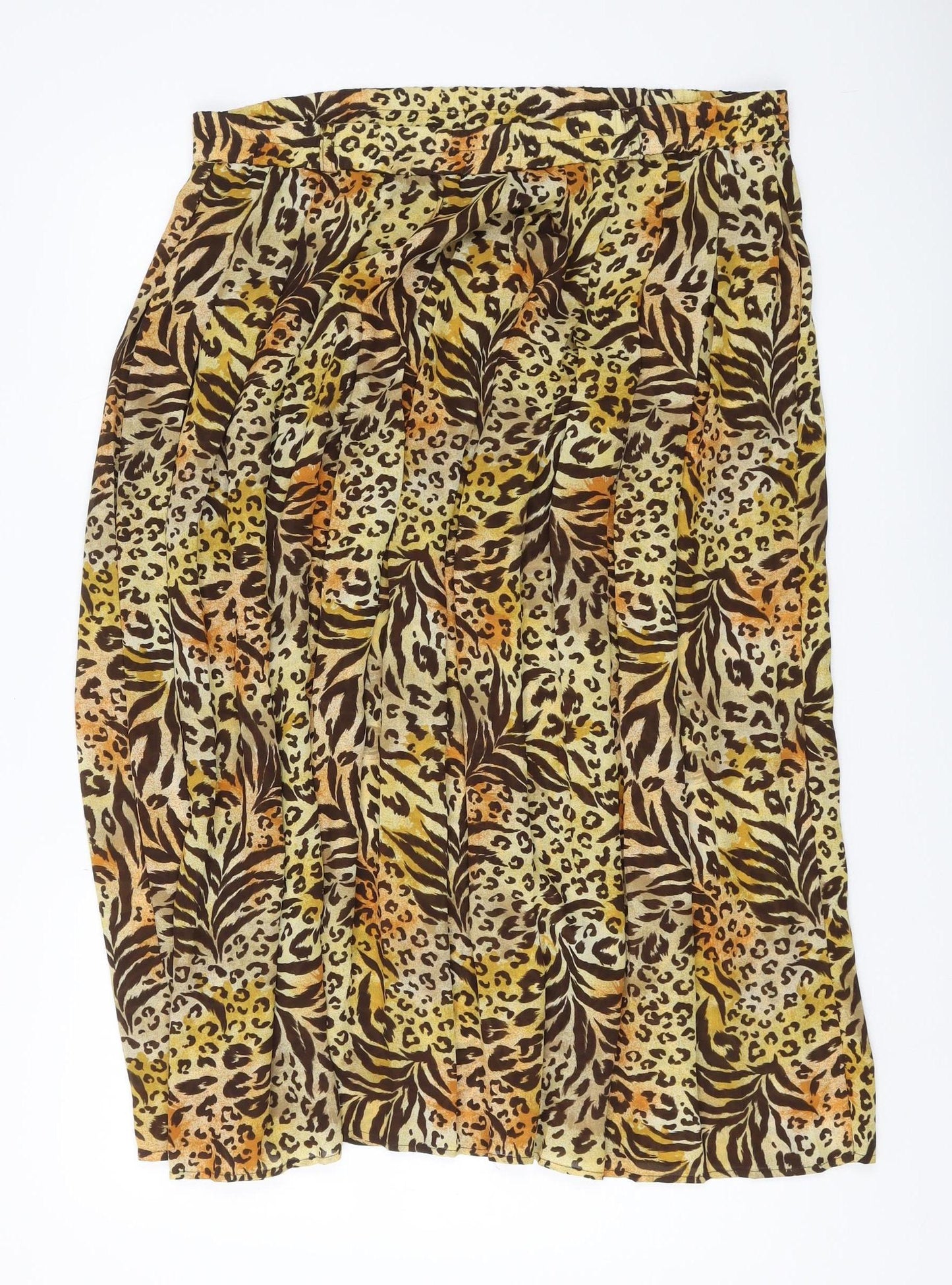Hamells Women's Multicoloured Pleated Midi Skirt