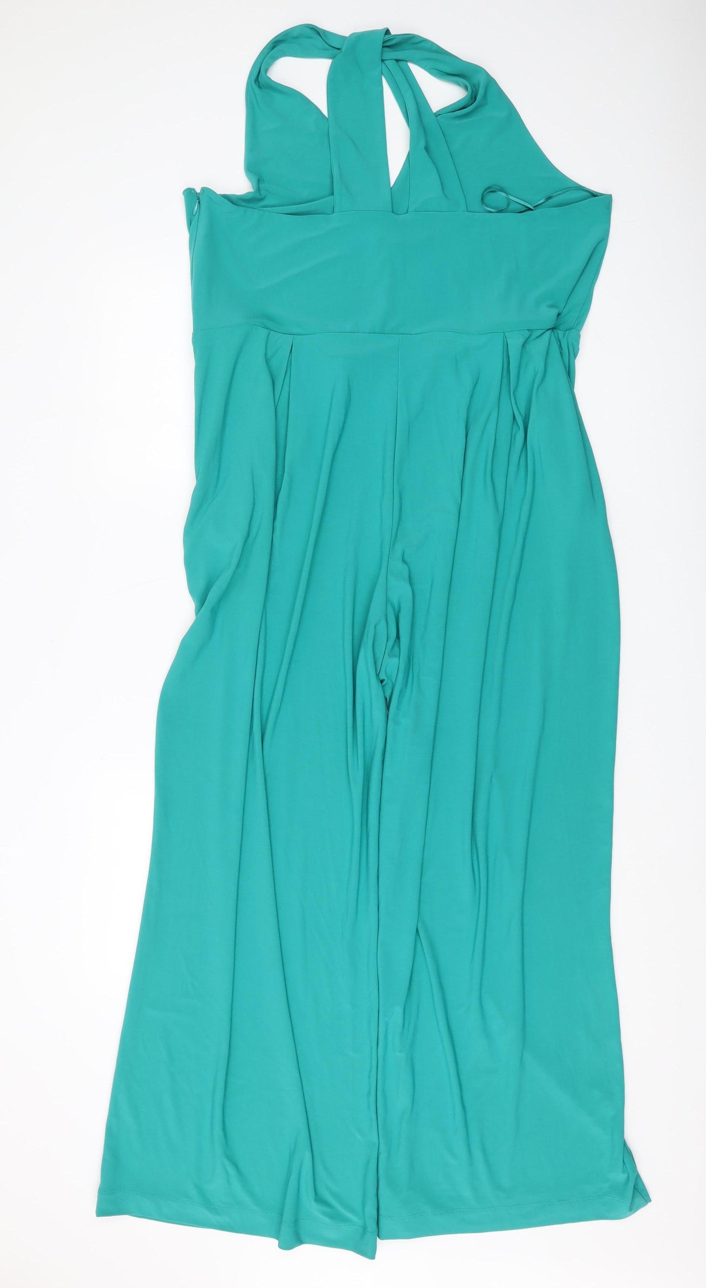 Next Women's Green Halter Jumpsuit, Size 20, Casual Wear