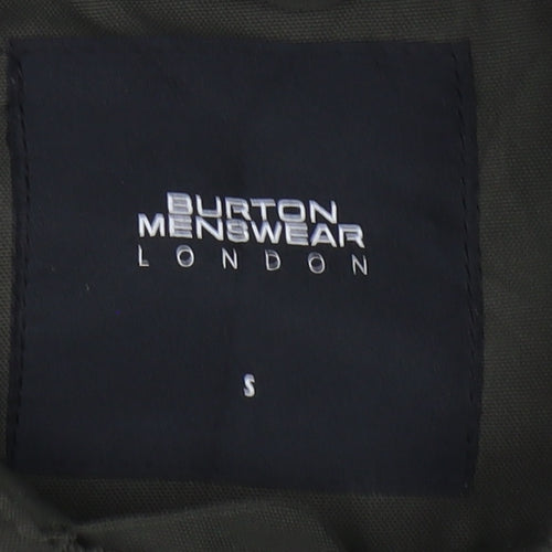 Burton Menswear Men's Green Bomber Jacket S Lightweight