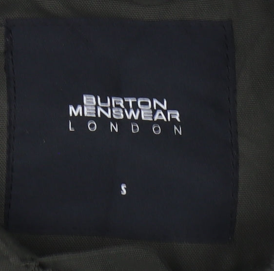 Burton Menswear Men's Green Bomber Jacket S Lightweight