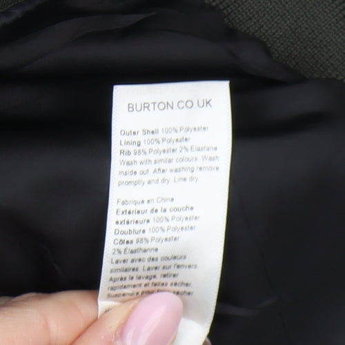 Burton Menswear Men's Green Bomber Jacket S Lightweight