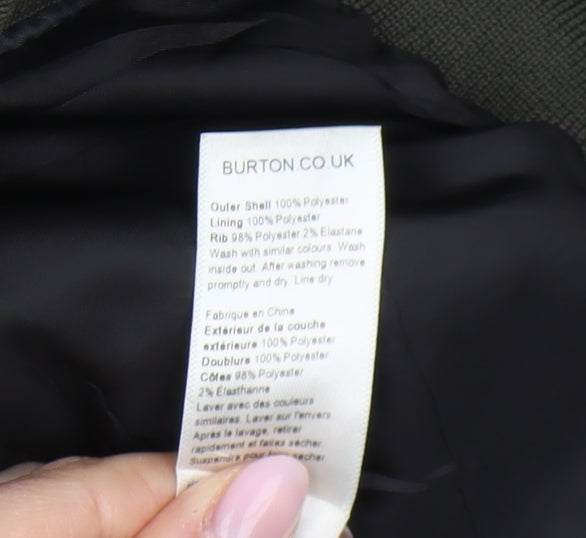 Burton Menswear Men's Green Bomber Jacket S Lightweight