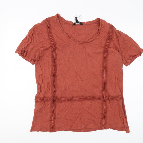Long Tall Sally Women's Red Basic T-Shirt, Size M