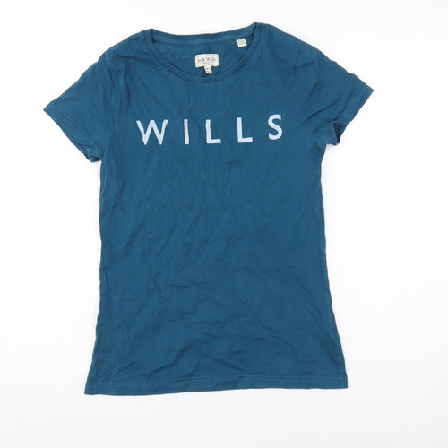 Jack Wills Blue Women's T-Shirt UK 8