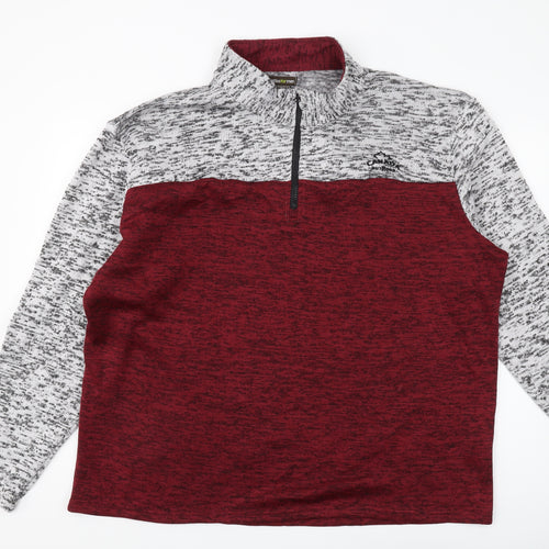 Atlas For Men 3XL Multicoloured 1/4 Zip Men's Sweatshirt