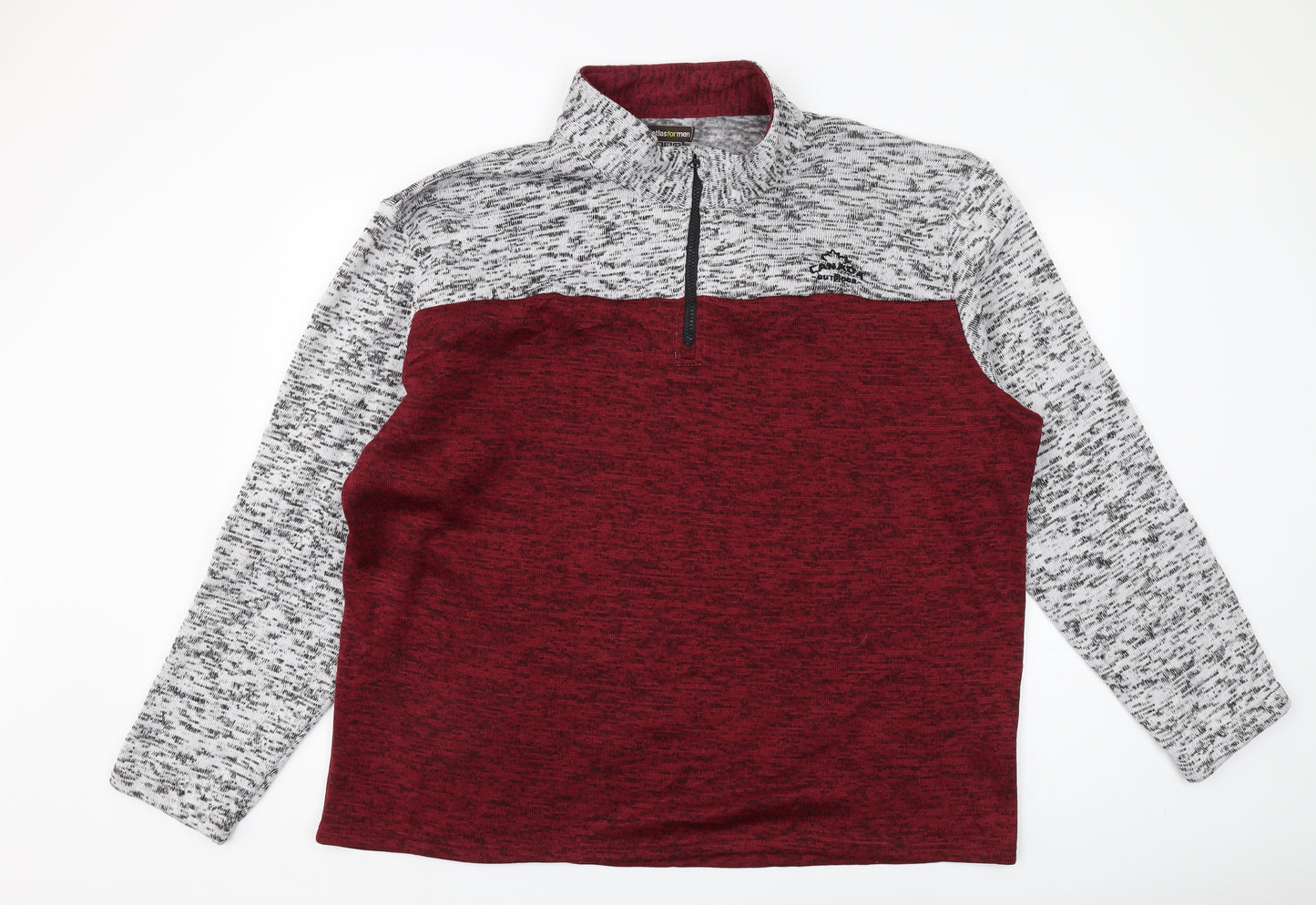 Atlas For Men 3XL Multicoloured 1/4 Zip Men's Sweatshirt