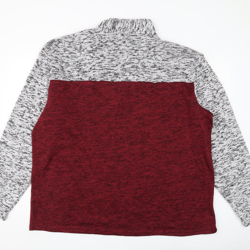 Atlas For Men 3XL Multicoloured 1/4 Zip Men's Sweatshirt