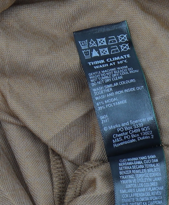 Marks & Spencer Women’s Brown Midi Shift Dress Size 16