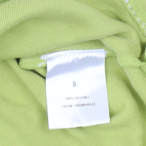 Planet Women's Green Cotton Sleeveless Tank Top S