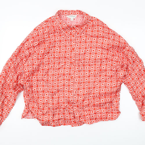 Marks and Spencer Women's Red Button-Up Blouse