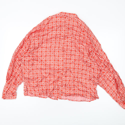 Marks and Spencer Women's Red Button-Up Blouse