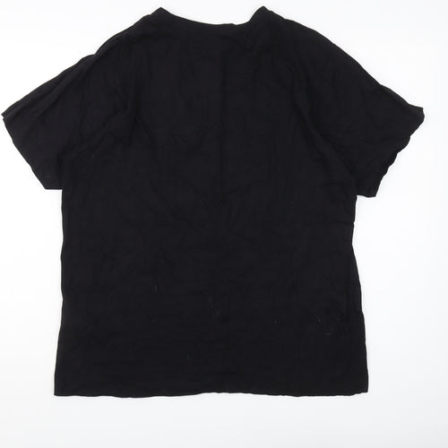 Marvel Men’s Black T-Shirt Large Crew Neck Classic