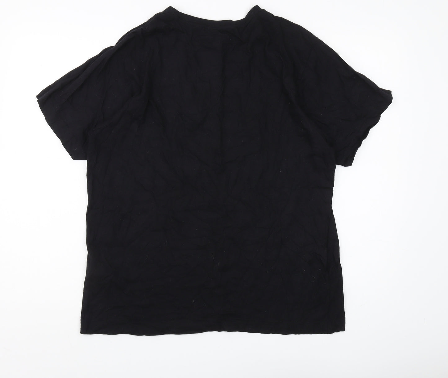 Marvel Men’s Black T-Shirt Large Crew Neck Classic