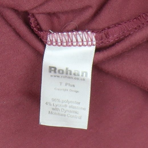 Rohan Women's Red Crew Neck T-Shirt M Casual