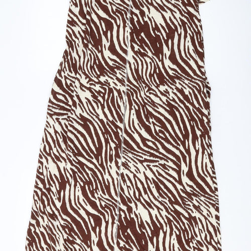 Marks and Spencer Women's Brown Animal Print Dress