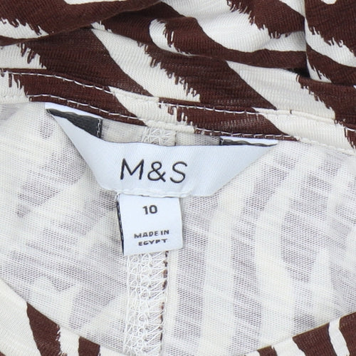 Marks and Spencer Women's Brown Animal Print Dress