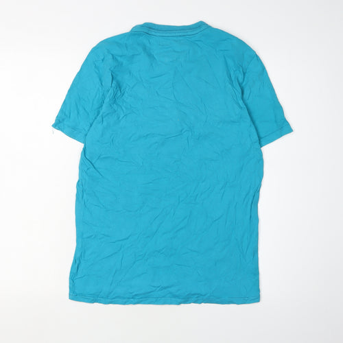 Aeropostale Men's Blue Graphic Print T-Shirt - Size S