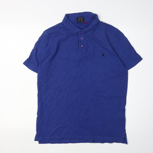 Musto Men's Blue Medium Cotton Polo Shirt