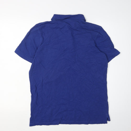 Musto Men's Blue Medium Cotton Polo Shirt