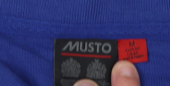 Musto Men's Blue Medium Cotton Polo Shirt