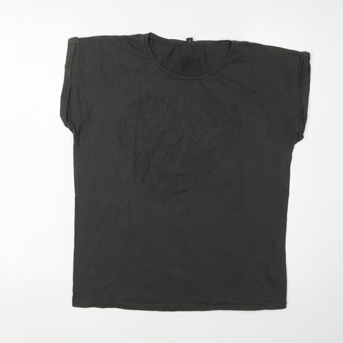 Roger Robin Black Unisex L Basic T-Shirt