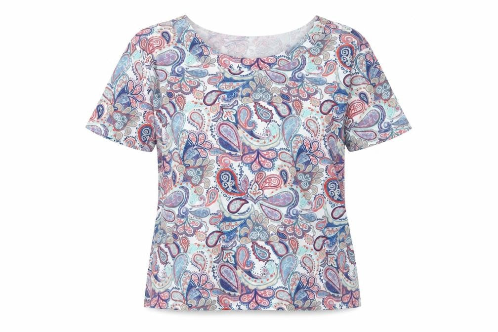 Front view of Isle Essentials Women's Multicoloured T-Shirt M