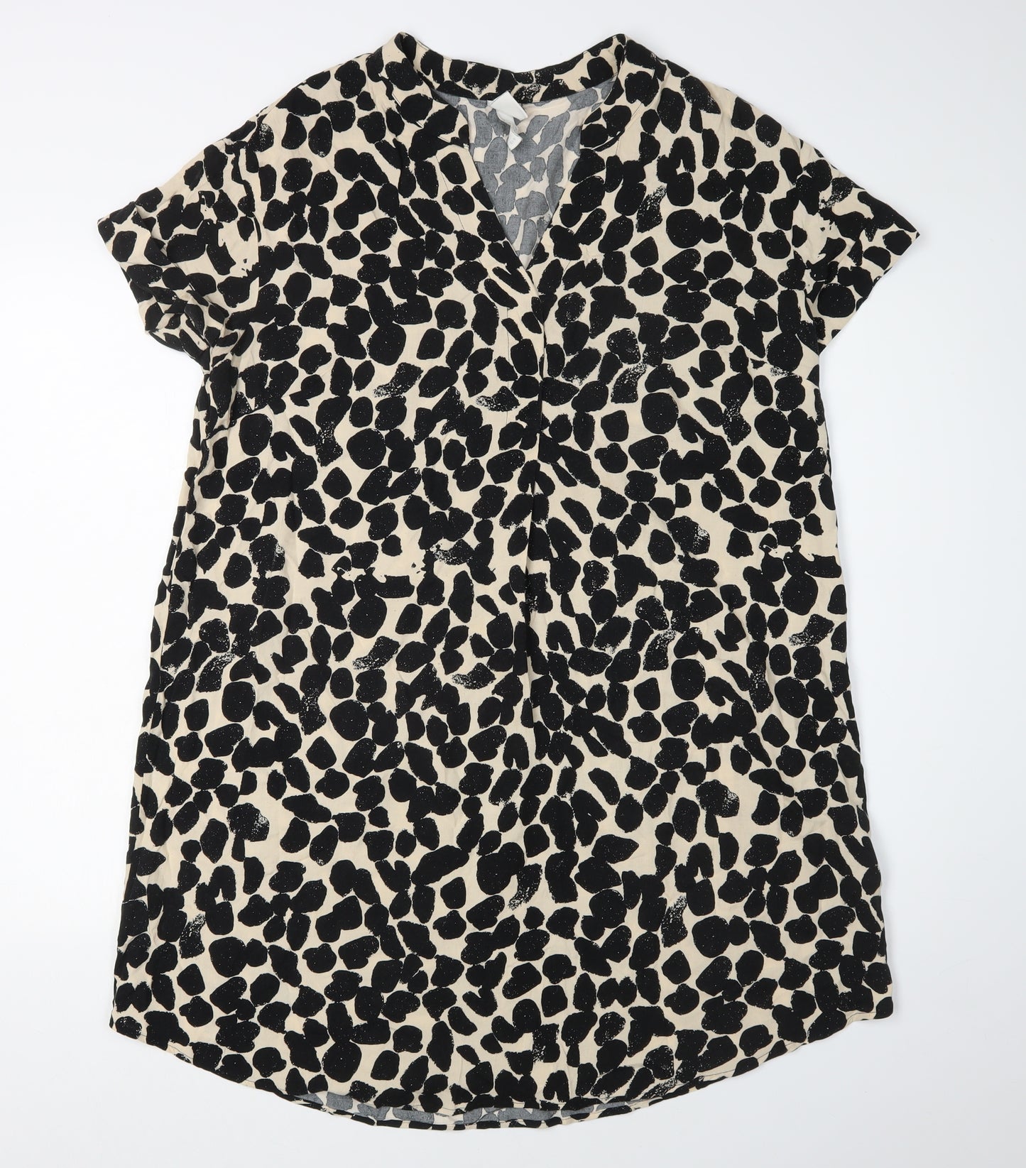 H&M Women's Multicoloured Animal Print Shift Dress S