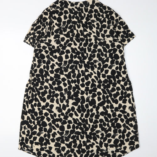 H&M Women's Multicoloured Animal Print Shift Dress S
