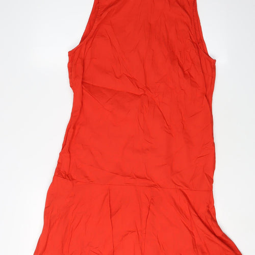 River Island Women's Red Sleeveless Short Dress