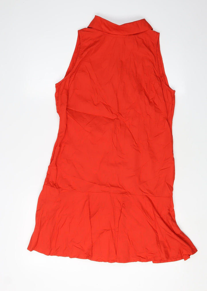 River Island Women's Red Sleeveless Short Dress